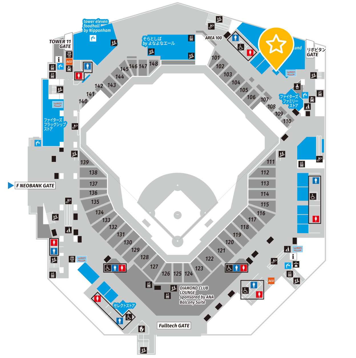 Location of FIGHTERS AMUSEMENT CORNER