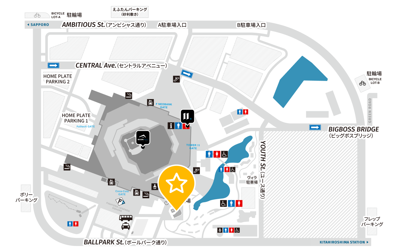 Location of F PLAY FIELD supported by NIHON HOUSING