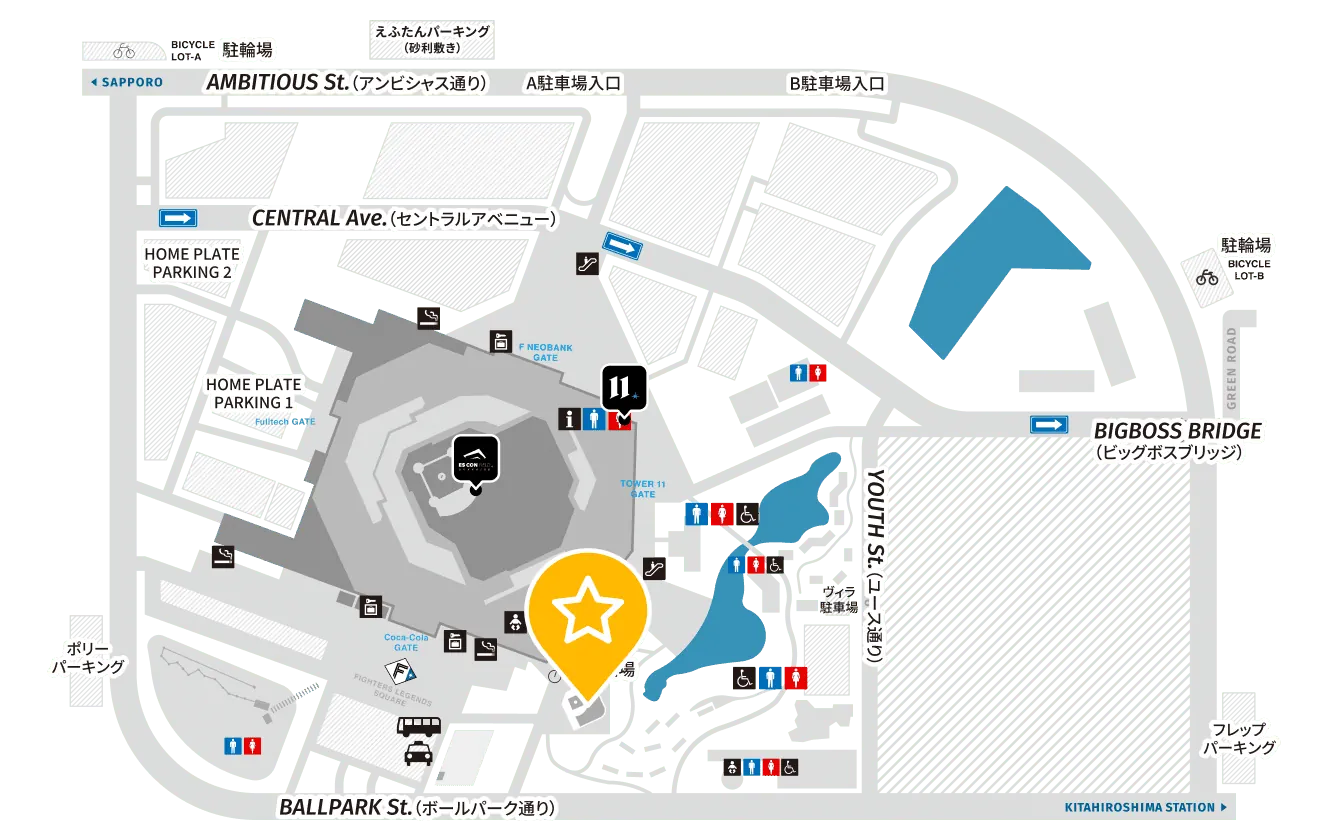Location of F PLAY FIELD supported by NIHON HOUSING