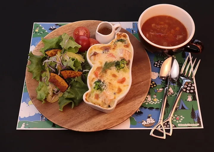 Moomin Hokkaido salmon and colorful vegetable cream doria